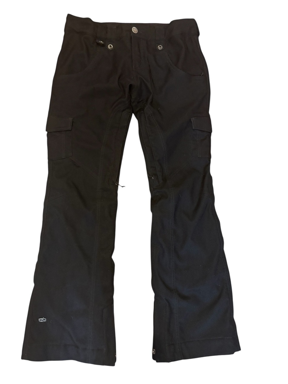 Bonfire Cargo Snow Pants Sz Medium Black Boot Cut Flare DryLevel 2 Tailored Fit